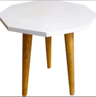 UHUD CRAFTS Beautiful Antique Wooden Fold-able Side Table/End Table/Plant Stand/Stool Living Room Kids Play Furniture Table Round Shape