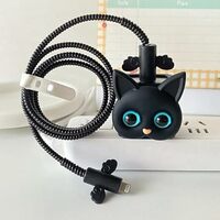 SKYCELL Charger Case Cover with Full Cable Protector 3D Cute Pattern Compatible for iPhone