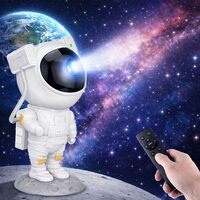 One94Store Astronaut Galaxy Projector Night Light – 360° Rotating Star Nebula Lamp with Remote, Timer & Adjustable Head for Kids Bedroom, Home Decor, Gaming Room & Party Lights