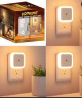 VRPRIME 3pc Night Lamp Sensor Light for Bedroom Bed Side Home | Smart Automatic ONOF Dim Smart Sensor Light