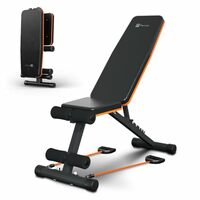 Flexnest Commercial Grade Adjustable And Foldable Gym Bench Incline,Decline & Flat 250 Kg Capacity Fitness Gym Bench (Flexbench EZ - Black)