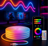 Refulgix Neon Rope RGB LED Strip Lights | App Control Smart Neon Strip Lights 5 Meter Smart Tube Light