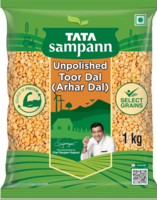 Tata Sampann Unpolished Toor Dal/Arhar Dal, 1kg
