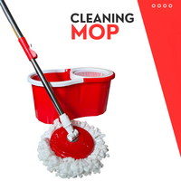3 G CLEAN Spin Mop Set with Twin Bucket + Extra Refill