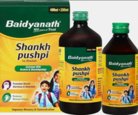 Baidyanath Shankhpushpi Sharbat Helps in Mental weakness, forgetfulness, 450 ml (650 ml)