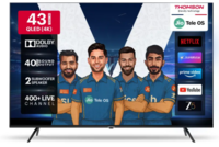 Thomson 43 inch tv with jio tele os 4k QLED