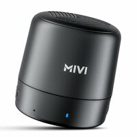 Mivi Play Bluetooth Speaker with 12 Hours Playtime. Wireless Speaker Made in India with Exceptional Sound Quality, Portable and Built in Mic-Black