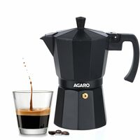 AGARO Classic Moka Pot, Stovetop, Espresso Coffee Maker, 240 Ml