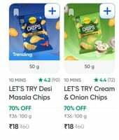 Let's Try Chips 50gm (Made with Groundnut Oil)