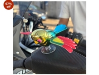 RLYBL Flying Bird Car & Bike Decoration with Flapping Wings | Creative Wind-Powered Bird Ornament for Car Side Mirror, Hood, Scooter & Motorcycle | Weatherproof Vehicle Decor (Multicolor, Pack of 1)

