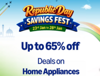 Amazon Republic day savings fest Up to 65% off Deals on Home Appliances (23-28 Jan)