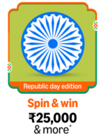 Republic day spin and win, unlock rewards/lucky draws