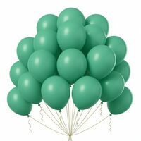 Wanna Party 8" Dark Green Latex Balloon 20Ct