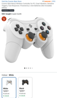 Price Drop! Cosmic Byte Nexus Wireless Controller for PC | Dual Vibration, Sensitive Triggers, Fast Response | Powered by 2 AAA Batteries (Not Included) (White) 