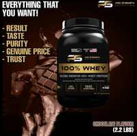 Whey Protein ProStrengh Nutrition (2.2 lbs/1kg) (33 Servings) (Double Rich Chocolate) | Boosts Strength & Endurance | Builds Lean Muscles | Fastens Muscle Recovery