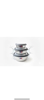 Steel cookie jar pack of 3 