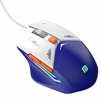 Portronics Vader Wired Gaming Mouse with 6 Buttons, Thumb Support, Adjustable DPI (Blue)