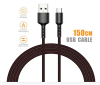 Noymi VEGER Unbreakable 3A Fast Charging 1.5m Braided Type C Cable for Smartphones