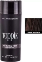 toppik Hair Fibers For Hair Loss Concealer & Instant Styling Dark Brown Color 1 Unit Hair Fiber (27.5 g)