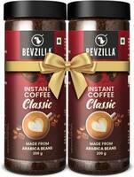 Bevzilla Pack of 2 Classic Coffee Powder|Hot & Cold Instant Coffee (2 x 200 g)