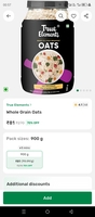 BigBasket - True Elements Whole grain oats