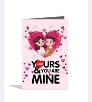 PARTY MIDLINKERZ I Love You With All My Heart Happy Valentine'S Day Stay With You Greeting Cards Greeting Card (Red, Pack of 1)