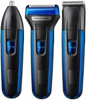 Men Professionals Design 3 In 1 Perfect Shaver, Hair Clipper And Nose Trimmer Rechargeable Beard And Moustaches Hair Machine And Trimming With Cord And Without Cordless Use.