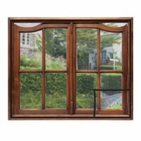 Amazon Brand - Solimo 100 GSM Pre-Stitched Fiberglass Window Mosquito Net | Ready to Use Insect Net | Size: 60 x 90 Cms/ 24 x 36 Inches /1.97 x 2.95 Feet (Grey)