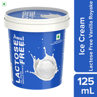 Amul Ice Cream - Lactose Free, 125 ml Cup(hyperlocal)