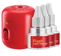Good Knight Gold Flash Liquid Vapouriser Mosquito Repellent Refill & Machine (Pack of 3) 45 ml each 