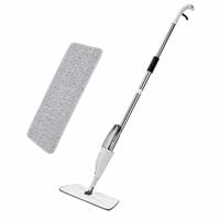 Zureni Spray Mop Set with 1 Adjustable Head Extendable Handle & Replaceable Mop-Pads for Industrial Household Floor Cleaning Mopping