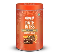  Happilo Premium Date Bites Zesty Orange Tin 200g -Digihaat 
