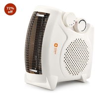 Orient Electric Areva Portable Room Heater | 2000W | Two Heating Modes | Advanced Overheat Protection | Horizontal & Vertical Mount | 1-year replacement warranty by Orient | White

