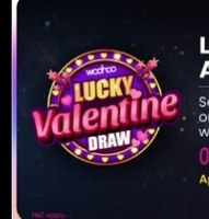 Woohoo Valentine Lucky Draw: Chance to Win ₹5,000 Gift Card on Eligible Purchases