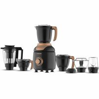 Butterfly ZieraBlack 1000 Watt Mixer Grinder | 6 Jars | Coarse Grinding Jar | Uniform Grinding - Tornado Blade & Lid | Smudge Free & Long Lasting Annealed SS Jars | Torx23 Motor| 5 Years Warranty