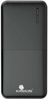 Kratos 10000 mAh 12.5 W Compact Pocket Size Power Bank (Grey, Lithium Polymer, Fast Charging for Mobile, Smartwatch, Speaker, Tablet, Trimmer, Earbuds)