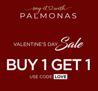 Palmonas Valentine's Day Sale - Buy 1 Get 1 Free 