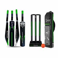 Cockatoo Destructor Complete Cricket Set, Cricket Kit Combo, Cricket Bat (30.5'' x 4.0'') with 3 Stumps Wicket Set and 1 Tennis Ball, Size-5(8-12 Years)