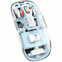 Arctic Fox Pureview Transparent Wireless Mouse (Space Blue)