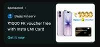 Get ₹1000 Flipkart Gift Card on applying Bajaj EMI Card (Google Ad)