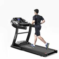 Cockatoo CTM-05 3HP Peak DC Motorized Treadmill - 90 Kg, Black 
