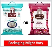 India Gate Daily Delight Pure Basmati Rice 5kg | Raw and Aged Broken Rice