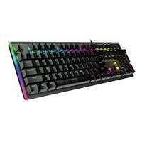 Vertux Gaming Keyboard, High-Performance Anti-Ghosting Wired Keyboard with 7 Colorful RGB Effects, Aluminum Frame, Customizable LED Brightness and 104 Blue Mechanical Keys for Windows, Mac OS, Comando