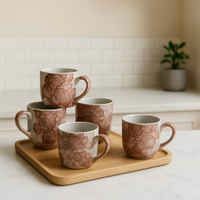 zepto : tea & coffee cups set of 6 