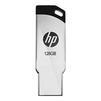 HP v236w 128GB USB 2.0 Flash Drive/Pen Drive, Metal Silver