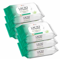 Lacto Calamine Daily Face Cleansing Wipes with Aloe Vera | Pack of 6