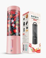 Portable Blender for Smoothie and Juices, Milk Shakes and Crushing Ice, 4000mAh Rechargeable Small Juicer for Fruits,150 Watt Motor,Personal Blender for Smoothies (Pink)