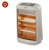 Orient Electric Stark Quartz Room Heater | 800 W Low Power Consumption | Tip-over Protection | 2 Heating Rods for Quick Heating | Cool Touch Body | 1 Year Warranty, White


