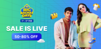 (starts 1 feb) Flipkart big bachat days upto 80% off