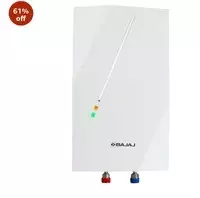 Bajaj Skive 5 Litre Instant Water Heater for home| High Grade SS Tank| Multiple Safety System| Suitable for High Rise| Shock Resistant| Rust Proof Outer| 5-Year* Tank Warranty by Bajaj White

